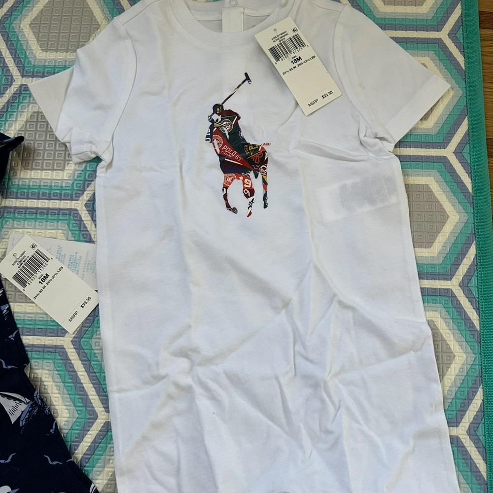 Polo by Ralph Lauren White Short Sleeve Tee with Iconic Logo